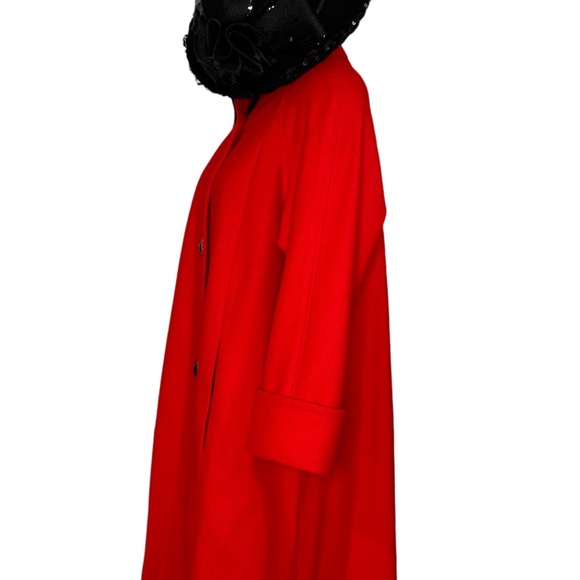 JOFELD/Vintage Red Wool Coat/Wool Swing Coat/Size Small - Picture 3 of 7